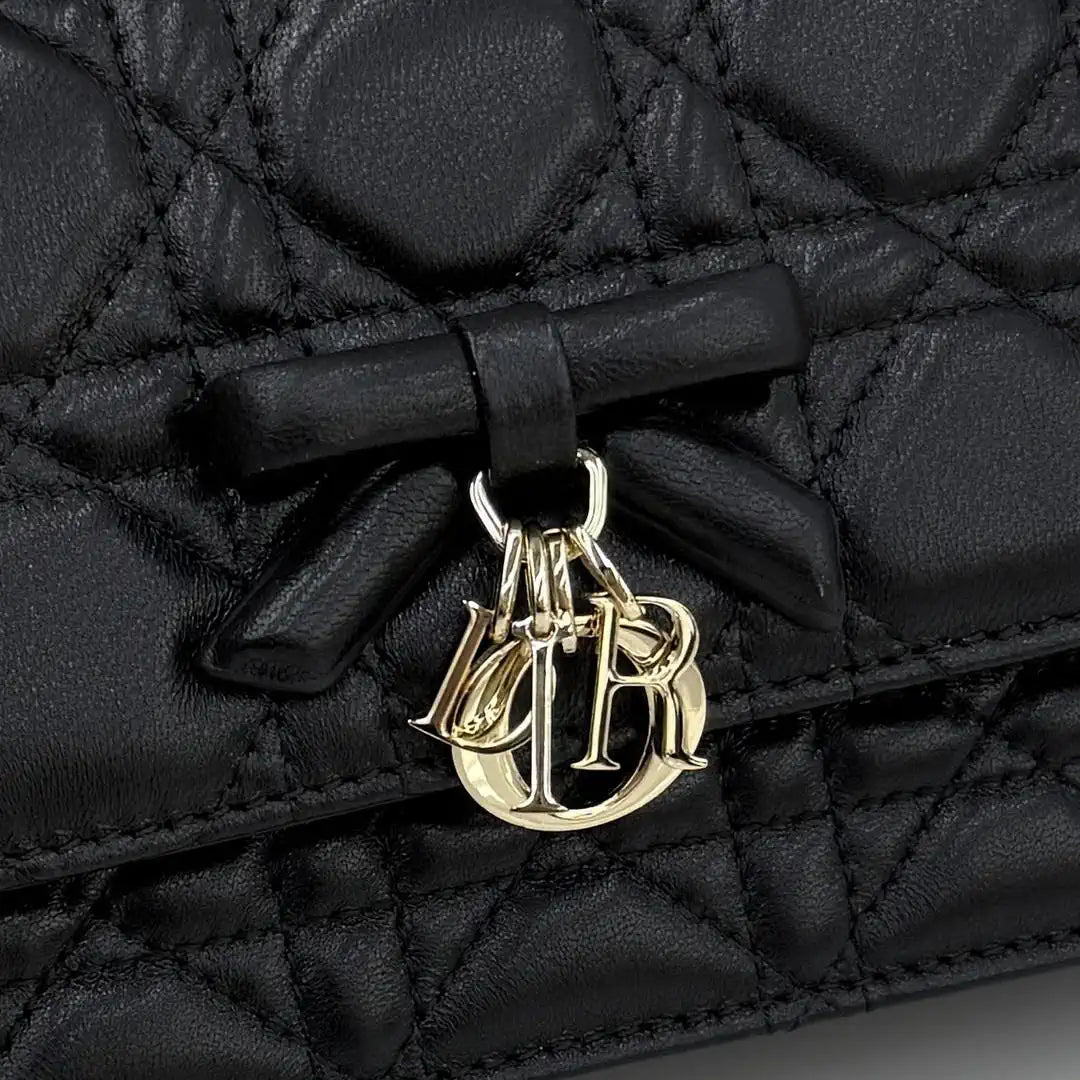 Dior S0984 My Dior Mini Bag Black Cannage Lambskin