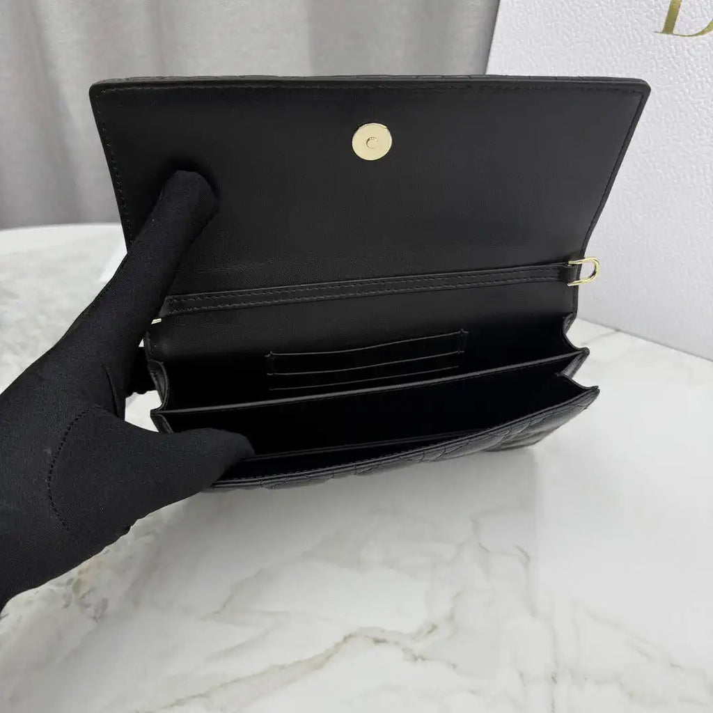 Dior S0984 My Dior Mini Bag Black Cannage Lambskin