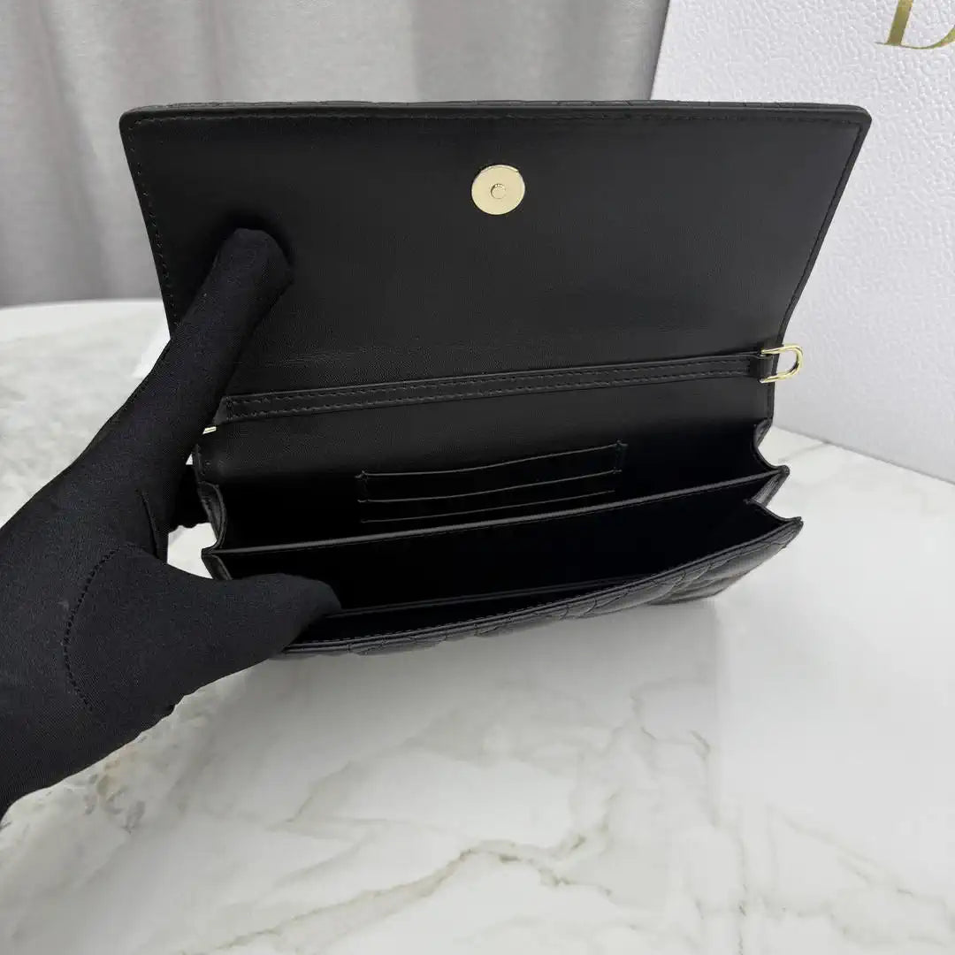 Dior S0984 My Dior Mini Bag Black Cannage Lambskin