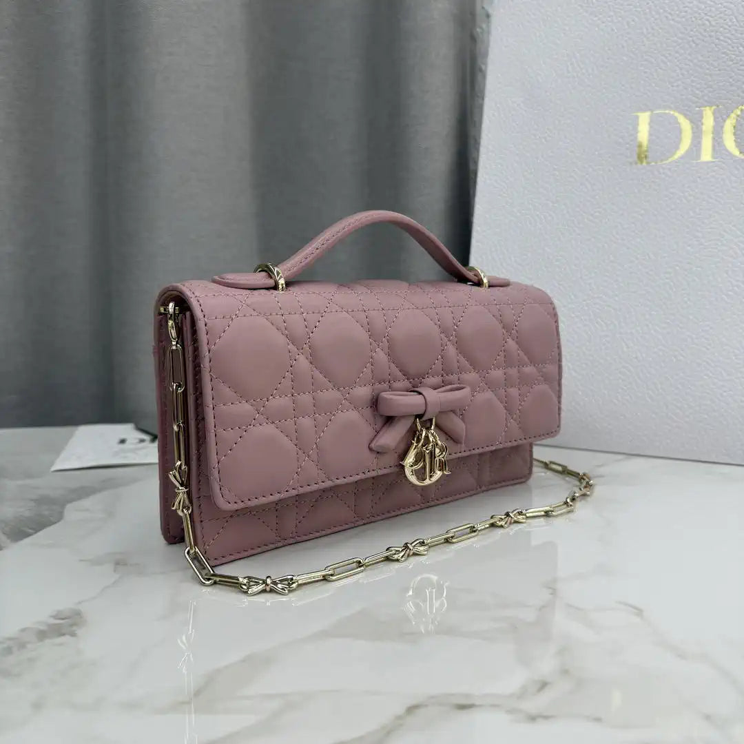 Dior S0984 My Dior Mini Retro pink  Cannage Lambskin