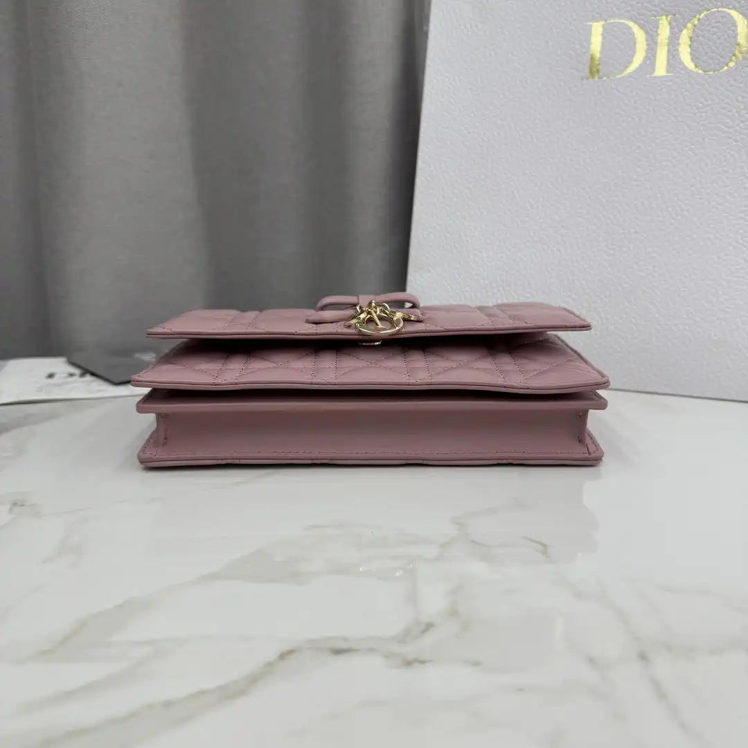 Dior S0984 My Dior Mini Retro pink  Cannage Lambskin