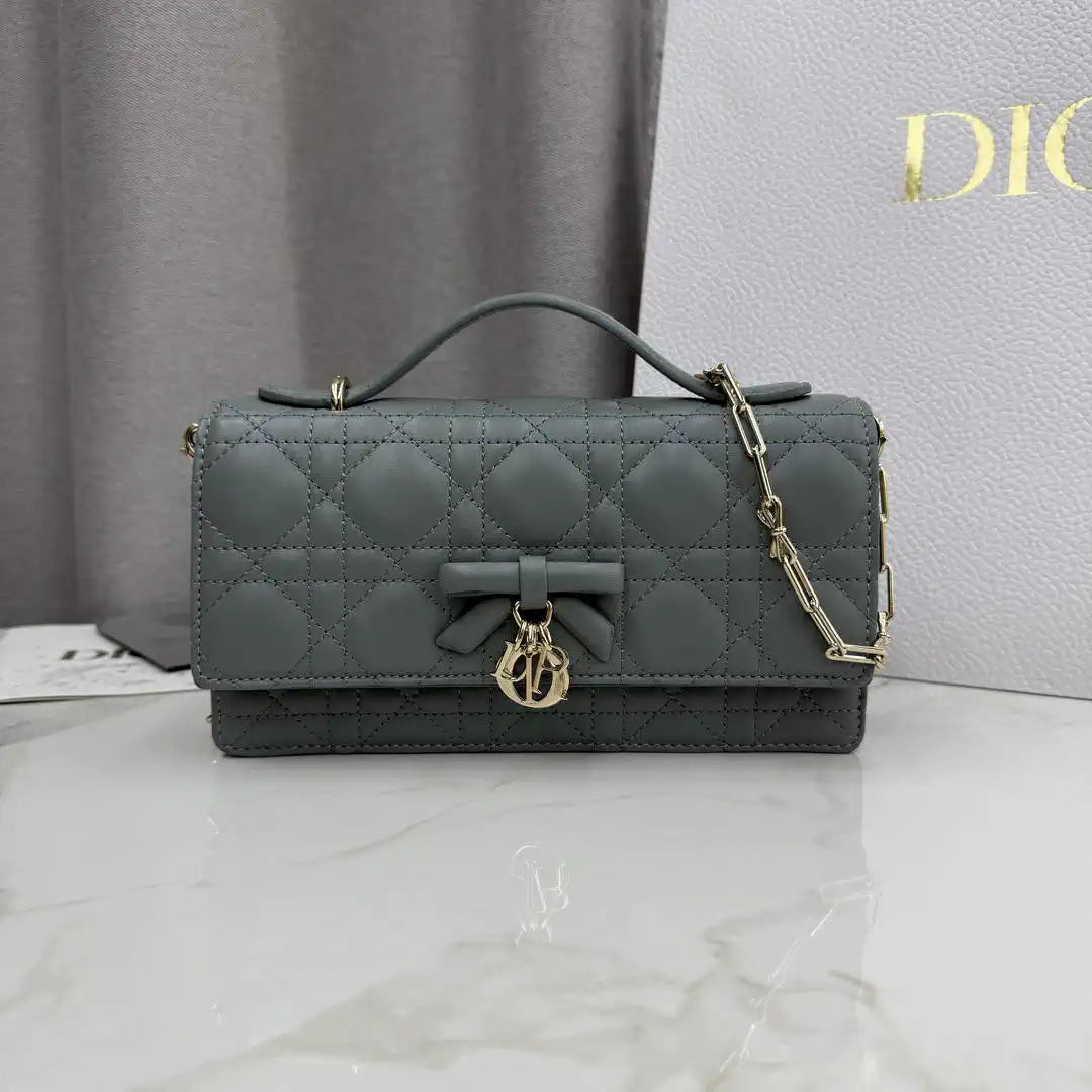 Dior S0984 My Dior Mini Bag Blue Cannage Lambskin