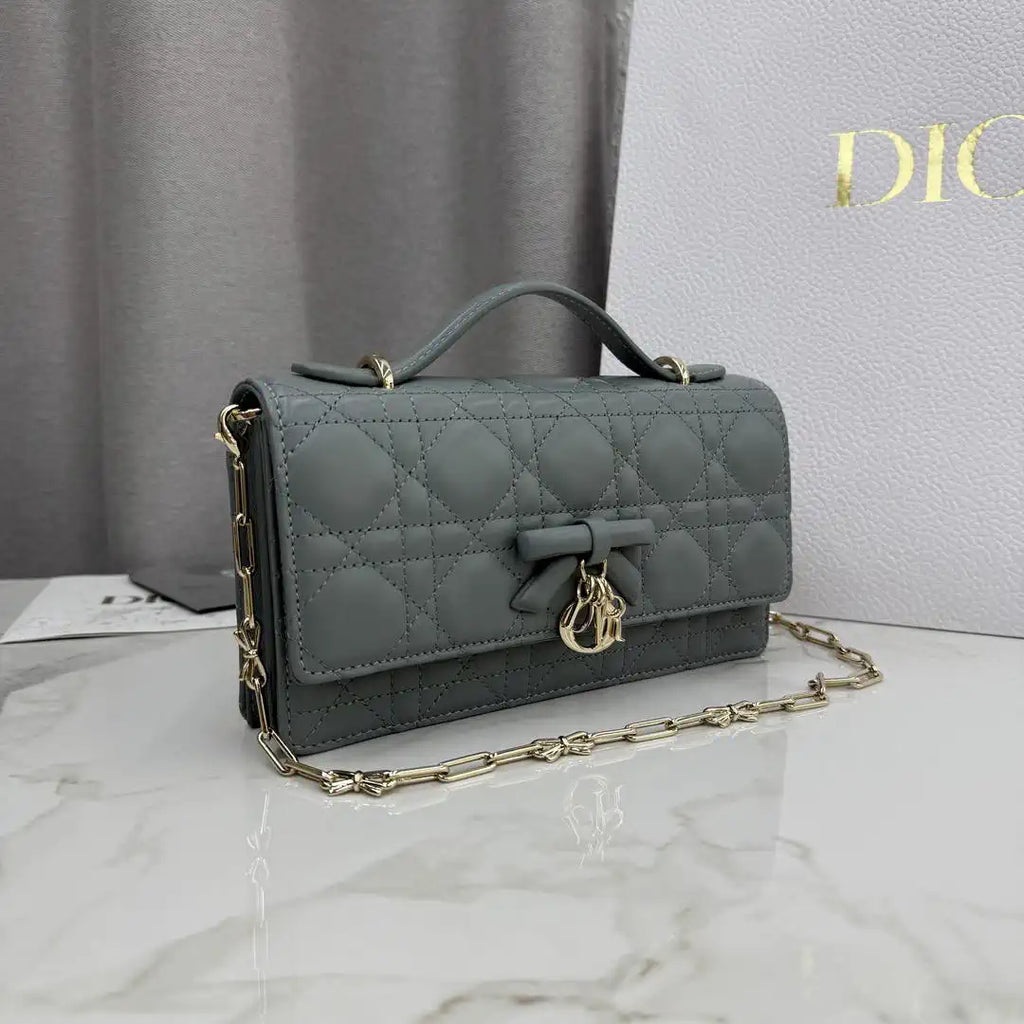 Dior S0984 My Dior Mini Bag Blue Cannage Lambskin