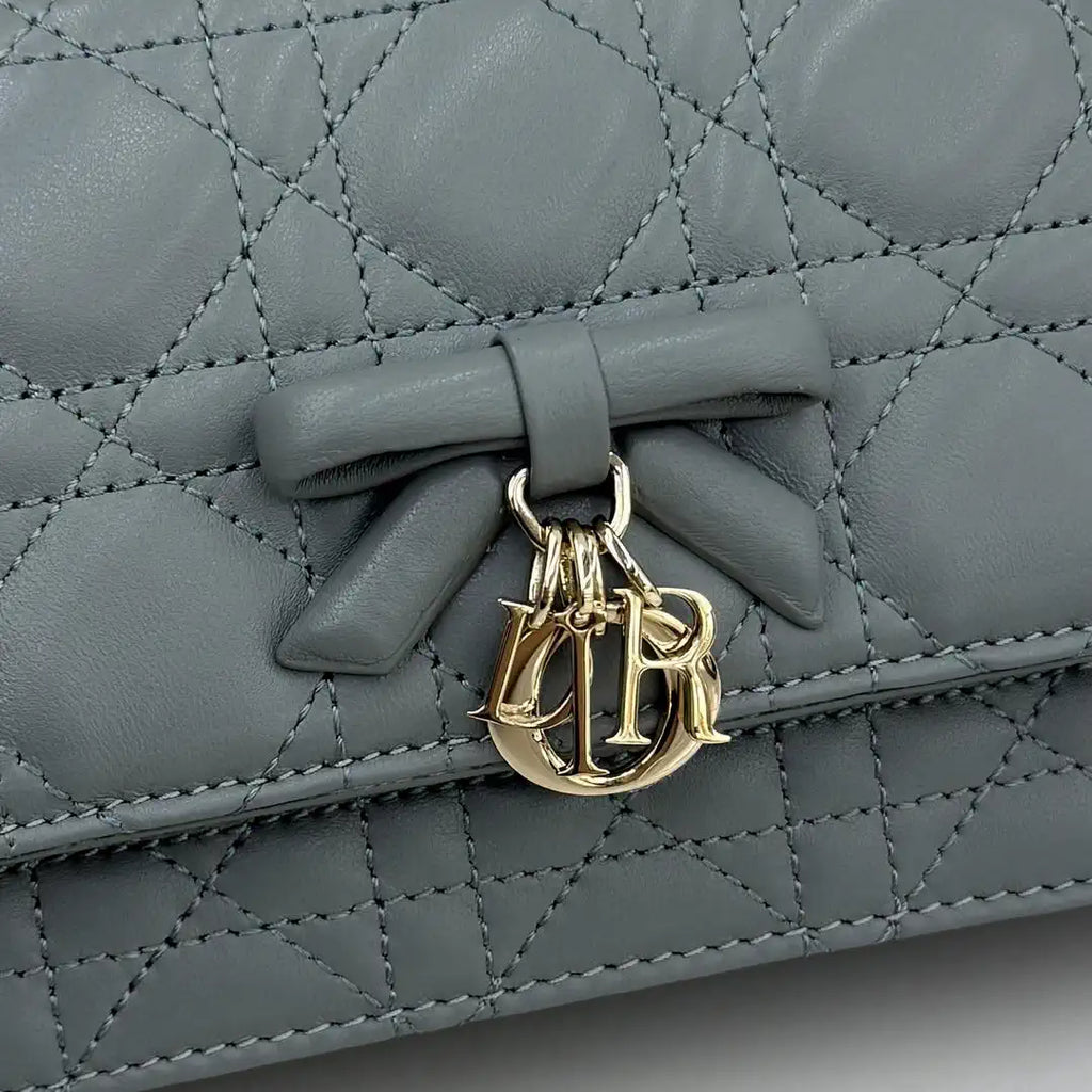 Dior S0984 My Dior Mini Bag Blue Cannage Lambskin