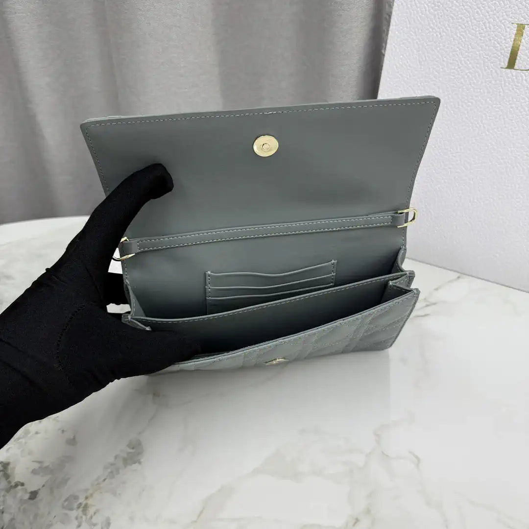 Dior S0984 My Dior Mini Bag Blue Cannage Lambskin