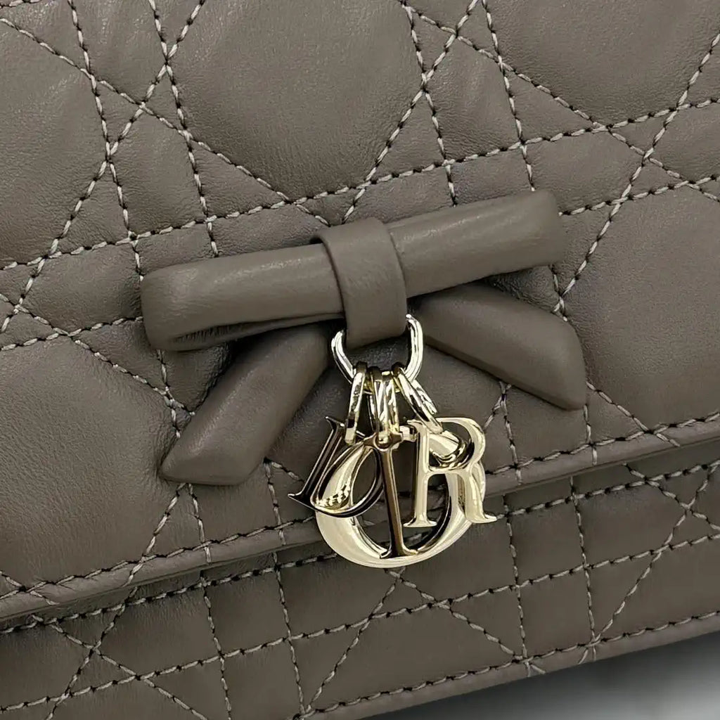 Dior S0984 My Dior Mini brownish gray Cannage Lambskin