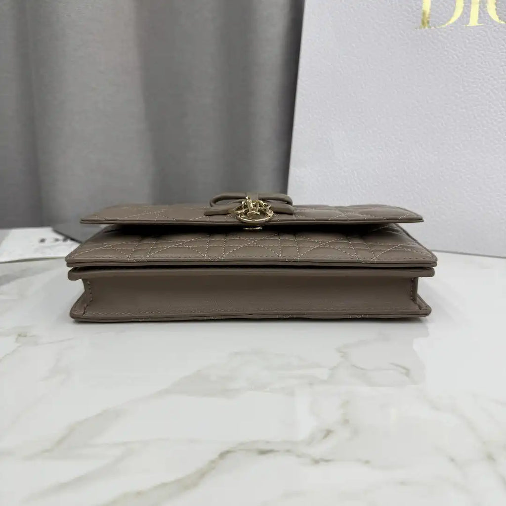 Dior S0984 My Dior Mini brownish gray Cannage Lambskin