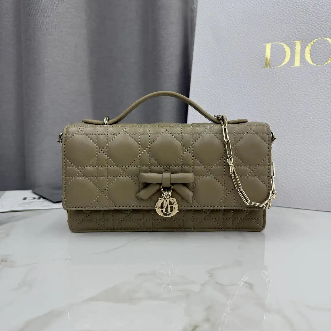 Dior S0984 My Dior Mini Khaki Cannage Lambskin