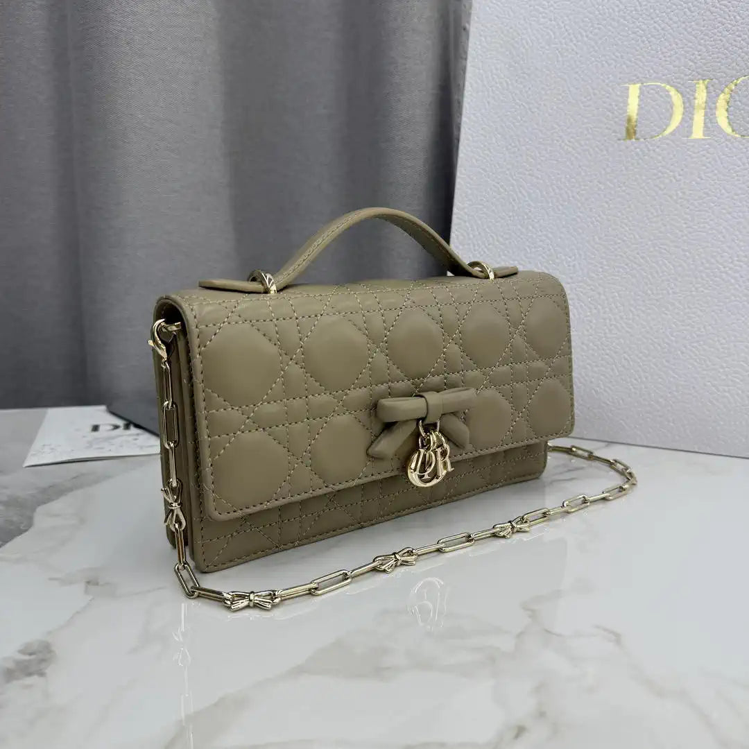 Dior S0984 My Dior Mini Khaki Cannage Lambskin