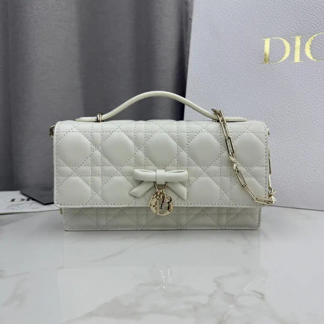 Dior S0984 My Dior Mini White Cannage Lambskin