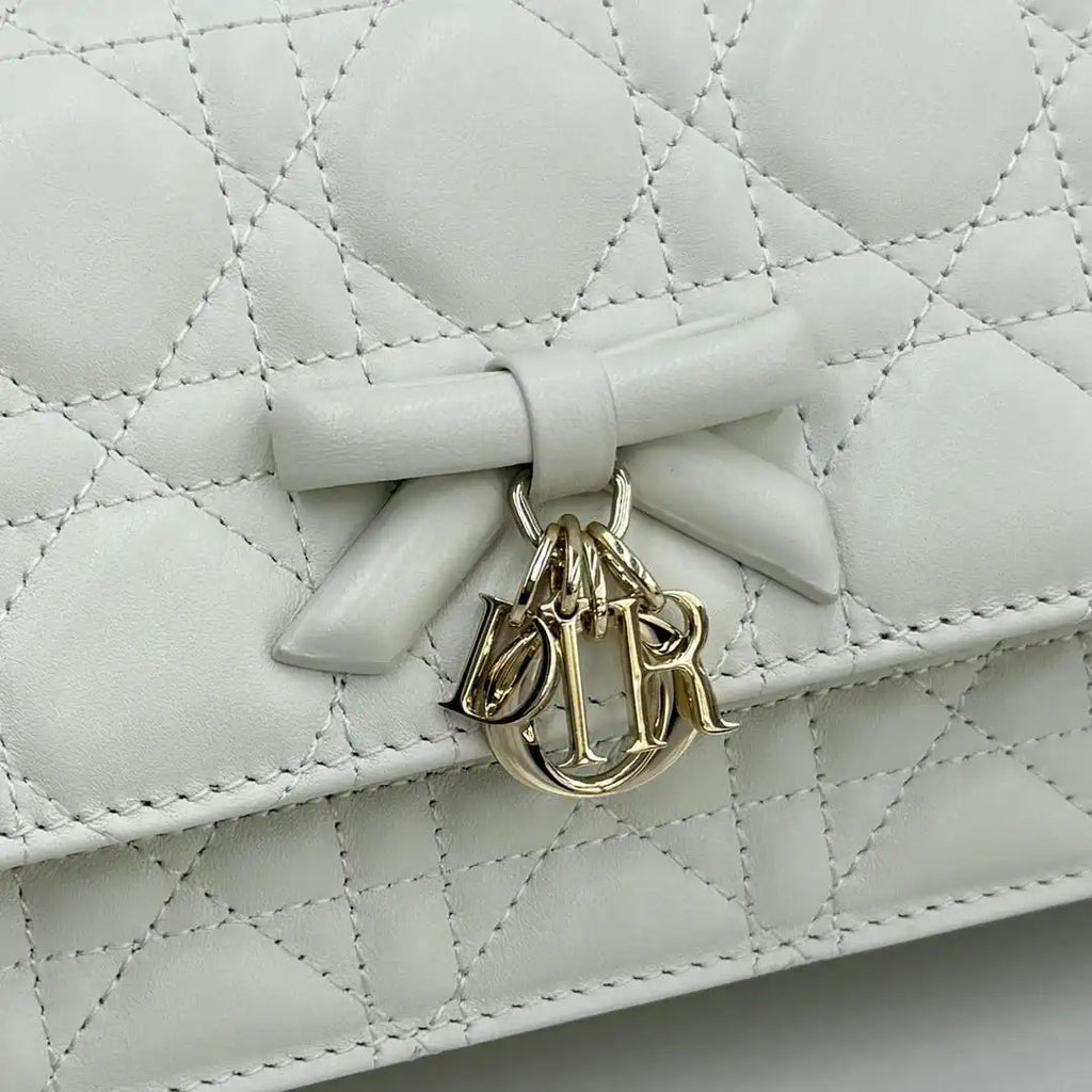 Dior S0984 My Dior Mini White Cannage Lambskin