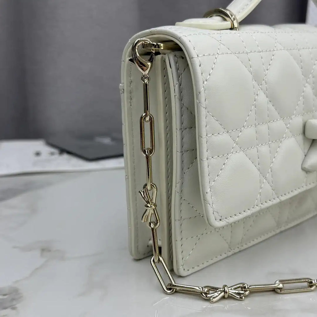 Dior S0984 My Dior Mini White Cannage Lambskin