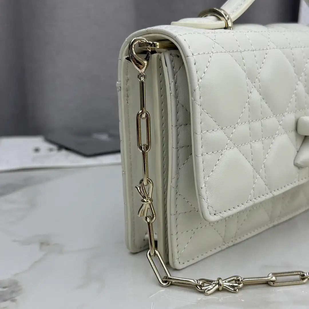 Dior S0984 My Dior Mini White Cannage Lambskin