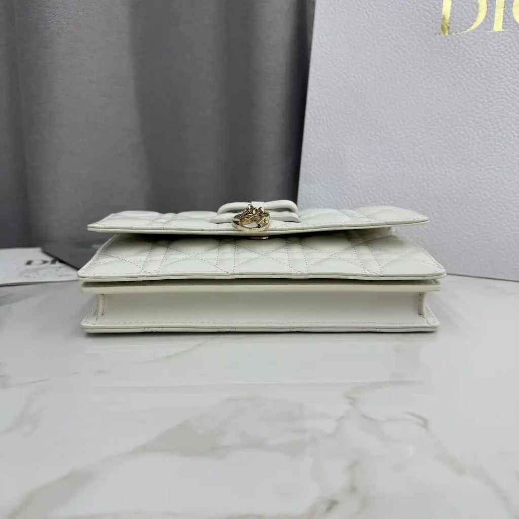 Dior S0984 My Dior Mini White Cannage Lambskin