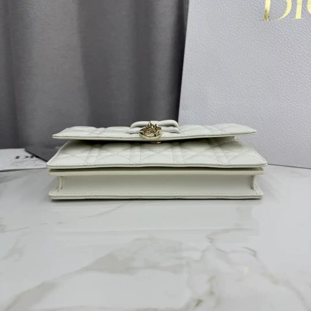 Dior S0984 My Dior Mini White Cannage Lambskin