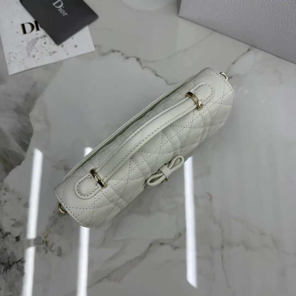 Dior S0984 My Dior Mini White Cannage Lambskin
