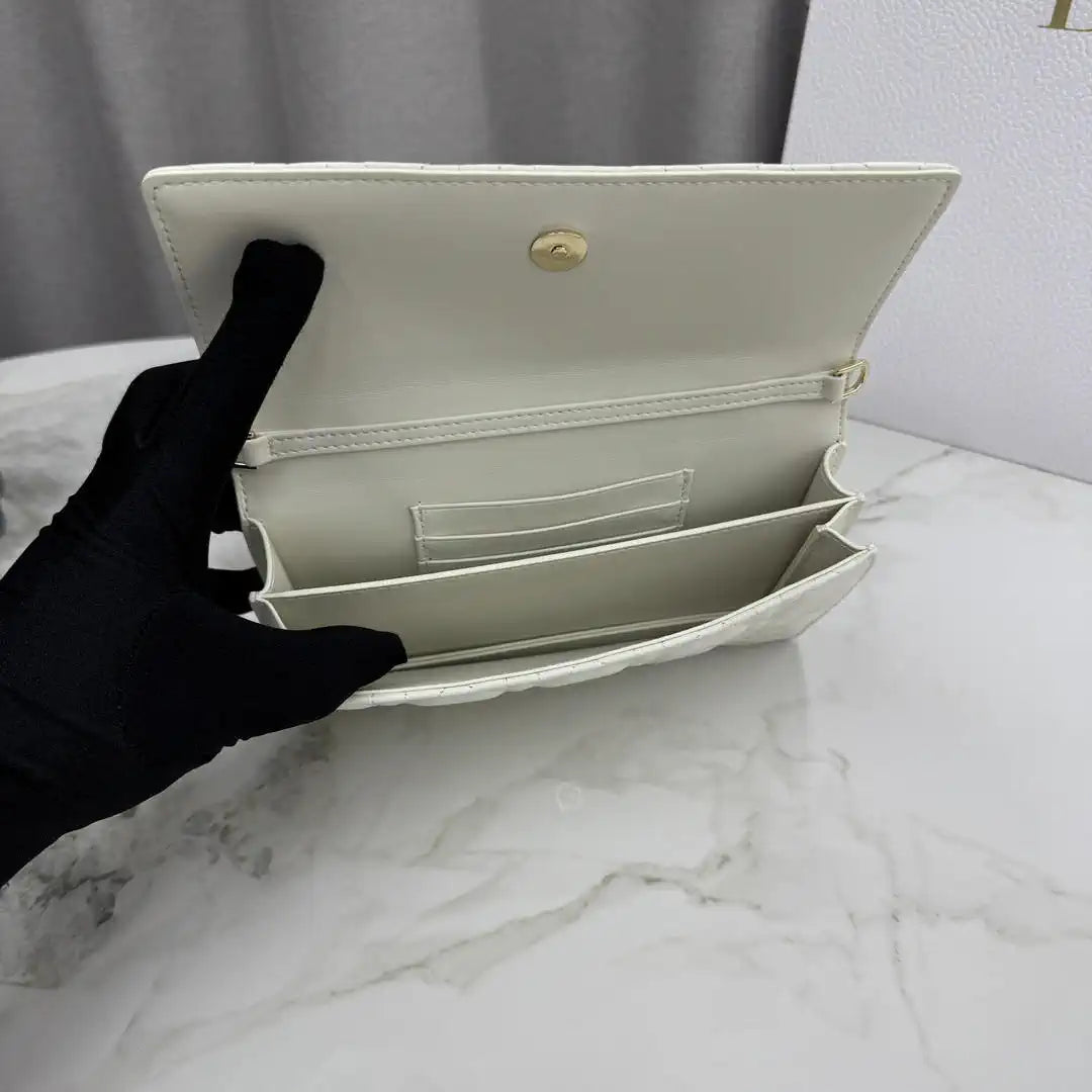 Dior S0984 My Dior Mini White Cannage Lambskin