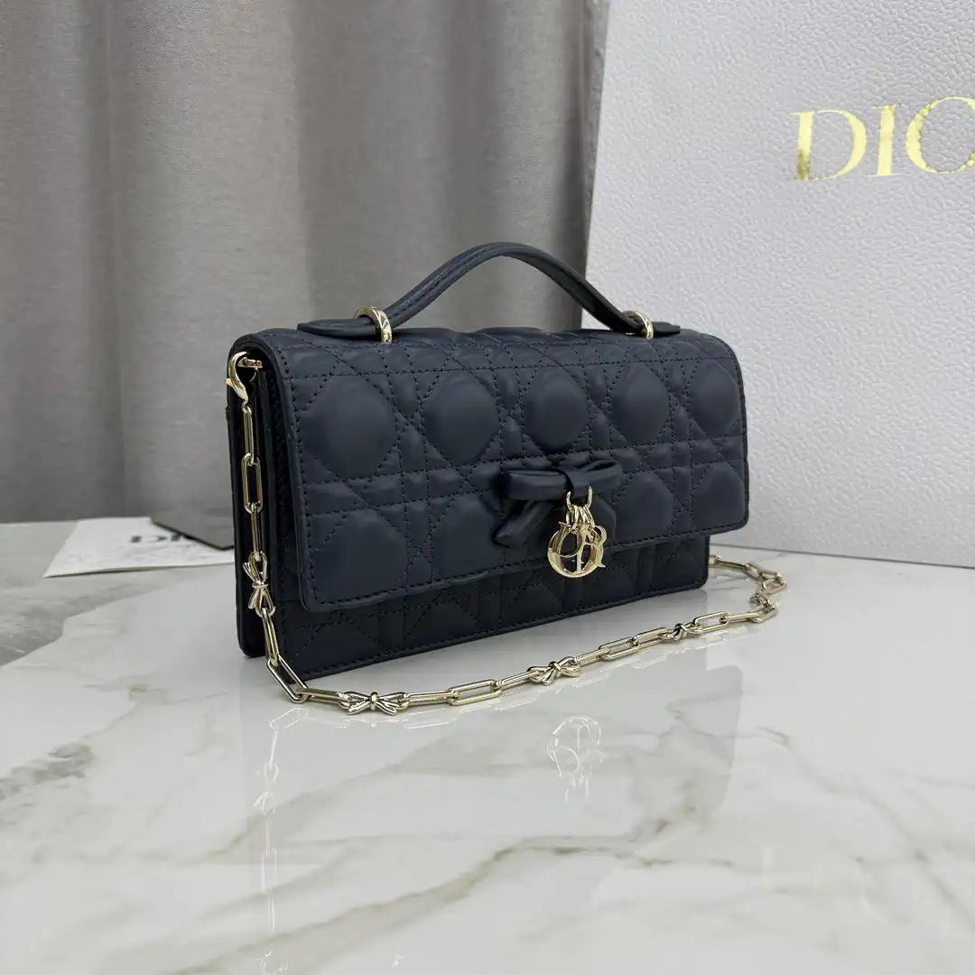 Dior S0984 My Dior Mini Navy Blue Cannage Lambskin