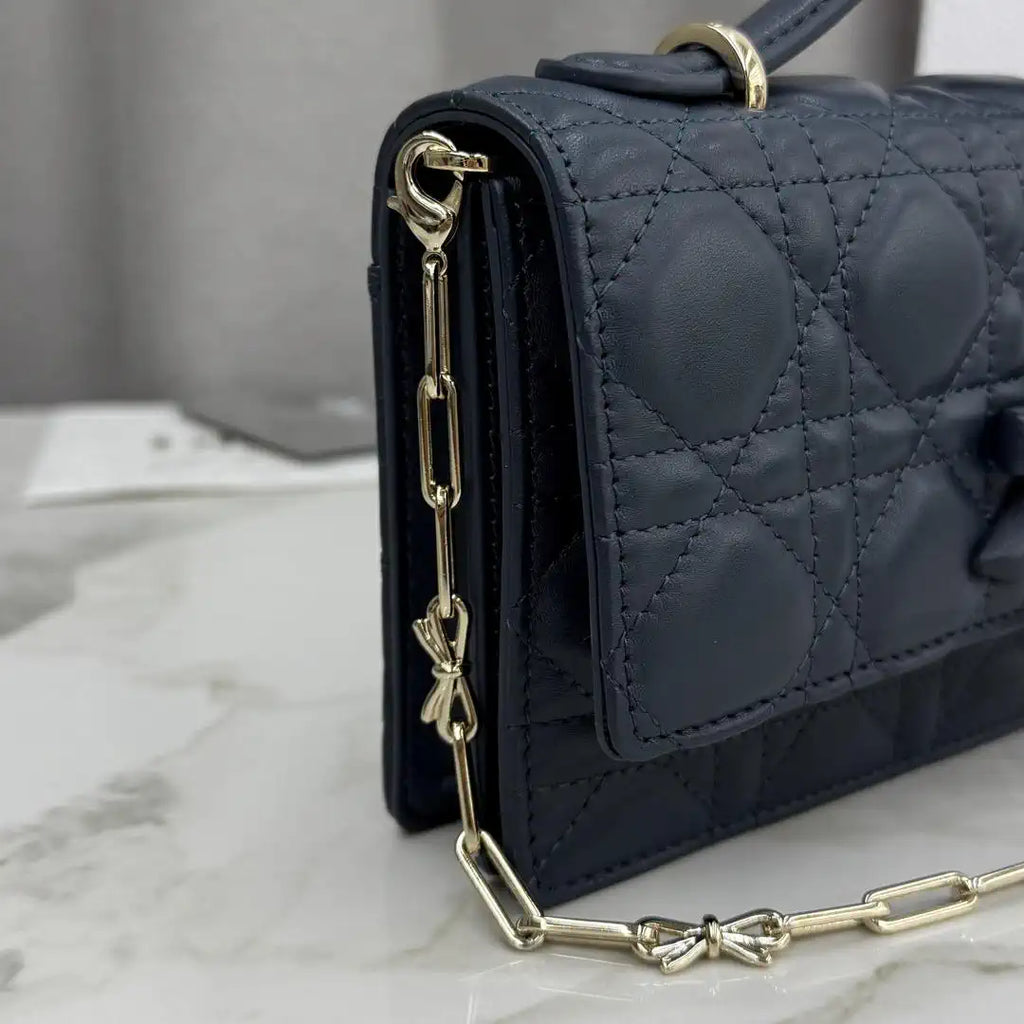 Dior S0984 My Dior Mini Navy Blue Cannage Lambskin