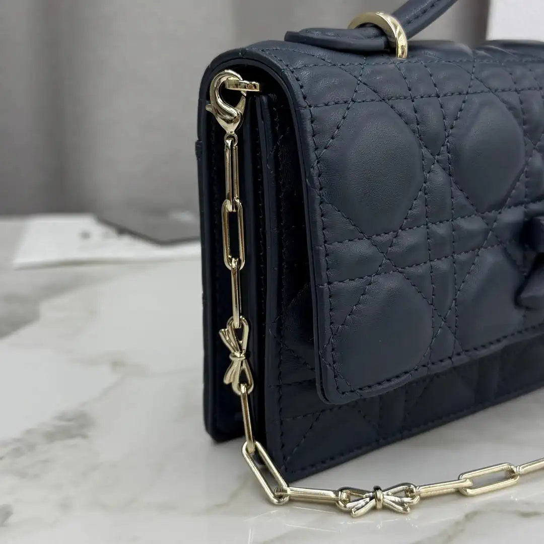 Dior S0984 My Dior Mini Navy Blue Cannage Lambskin