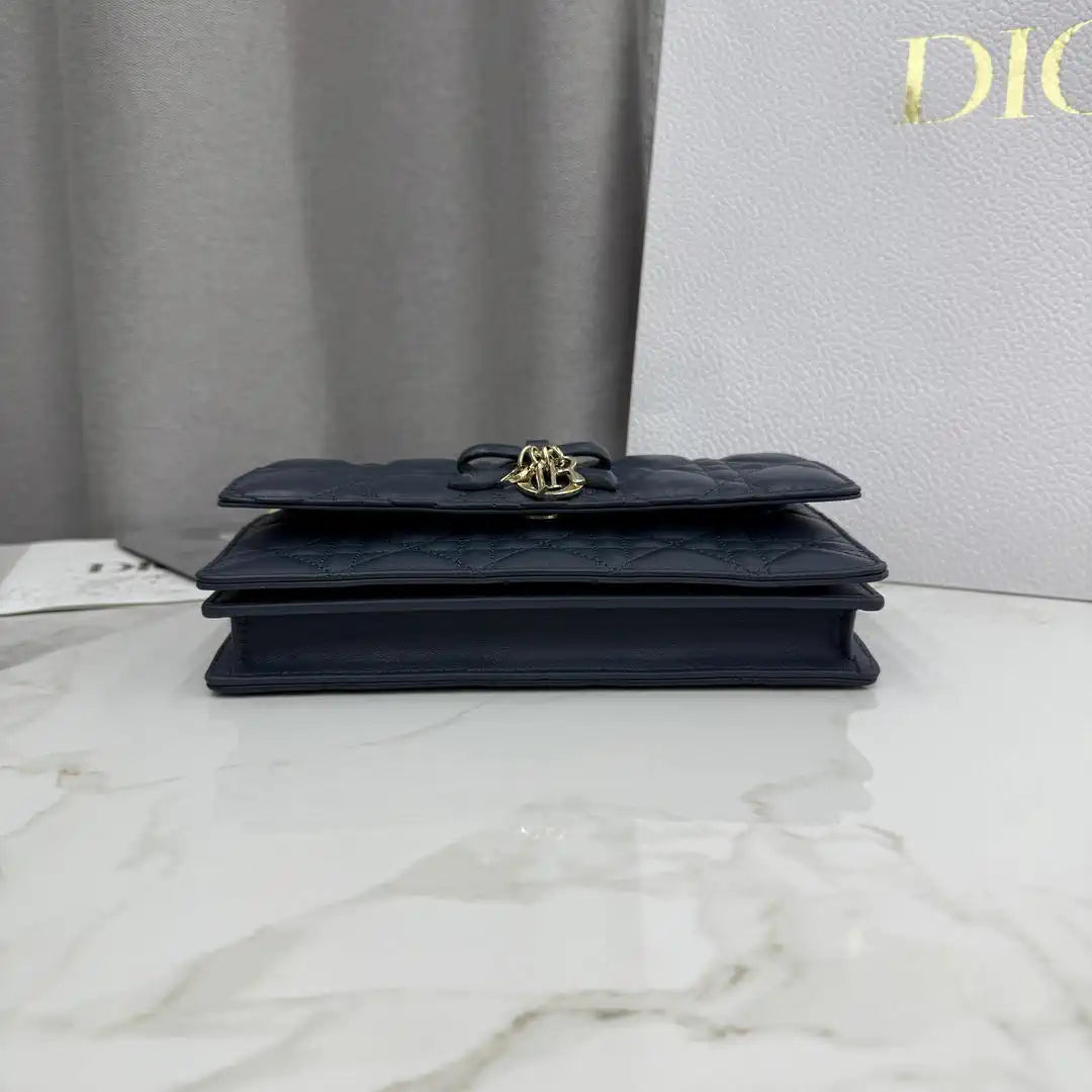 Dior S0984 My Dior Mini Navy Blue Cannage Lambskin