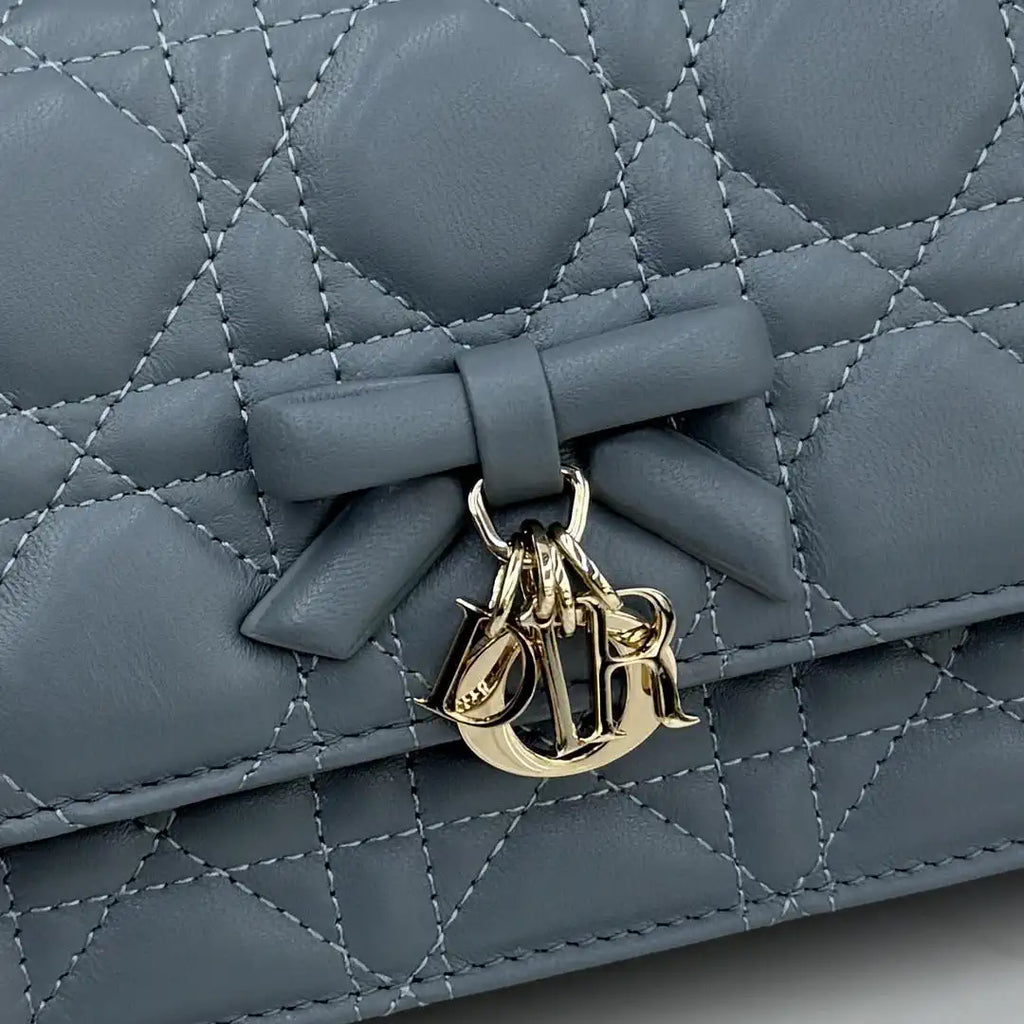 Dior S0984 My Dior Mini Haze Blue Cannage Lambskin