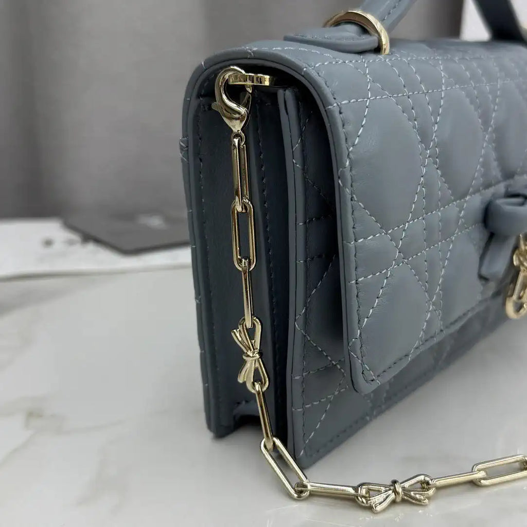 Dior S0984 My Dior Mini Haze Blue Cannage Lambskin