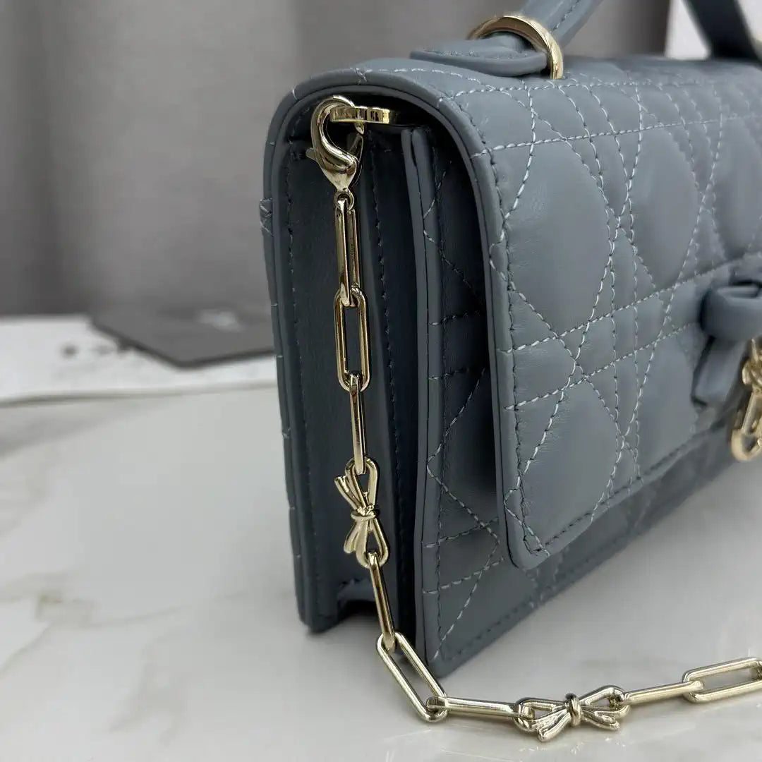Dior S0984 My Dior Mini Haze Blue Cannage Lambskin