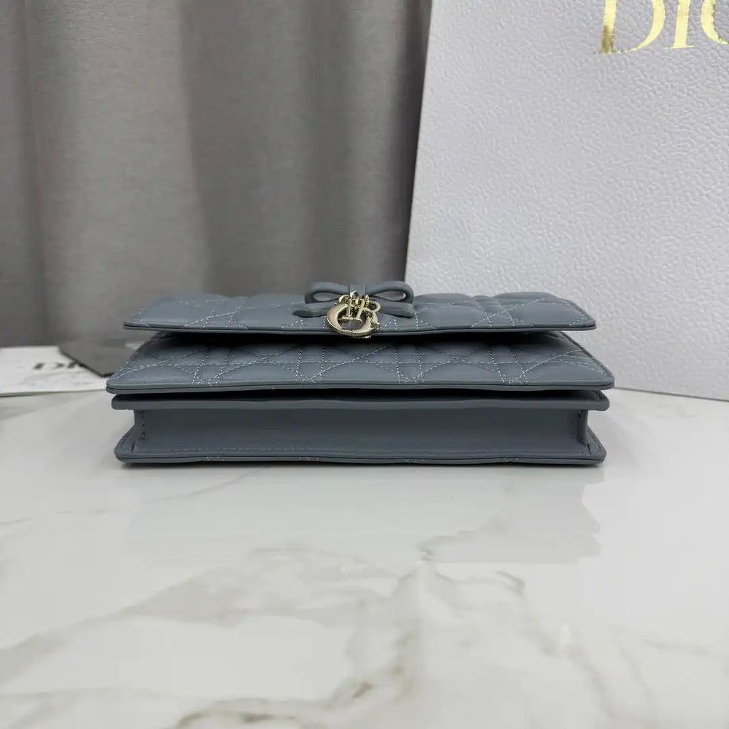 Dior S0984 My Dior Mini Haze Blue Cannage Lambskin