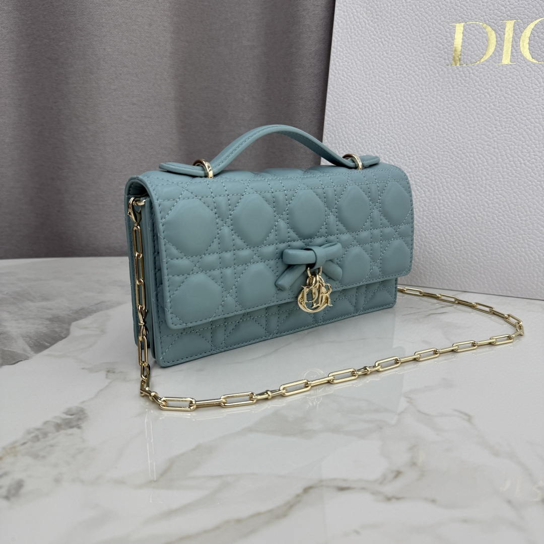 Dior S0984 My Dior Mini Imperial Blue Cannage Lambskin - Default Title - View 2