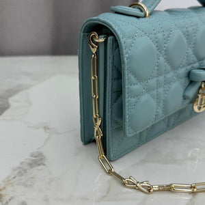 Dior S0984 My Dior Mini Imperial Blue Cannage Lambskin - Default Title - View 5