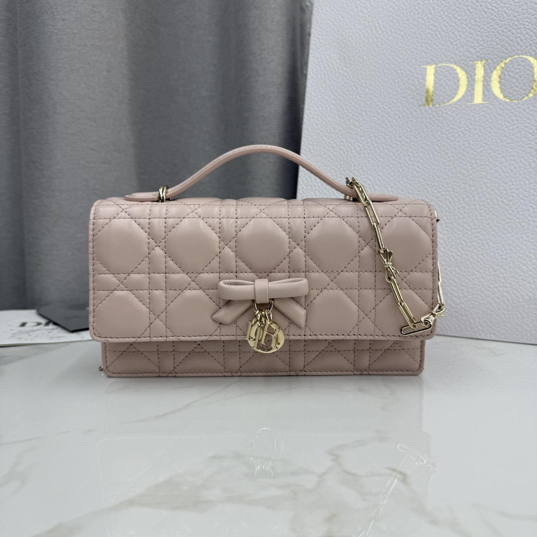 Dior S0984 My Dior Mini Rouge pink Cannage Lambskin