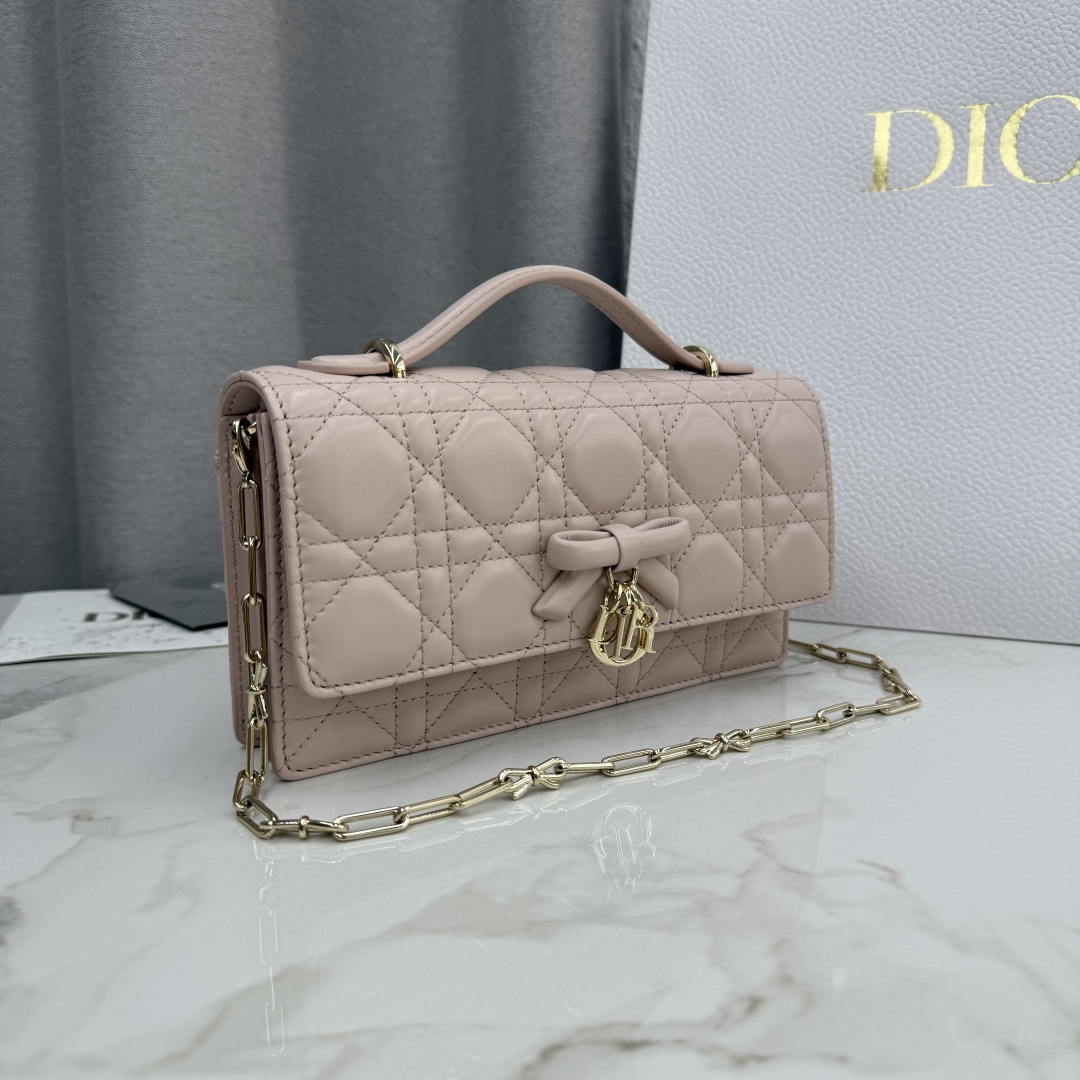 Dior S0984 My Dior Mini Rouge pink Cannage Lambskin