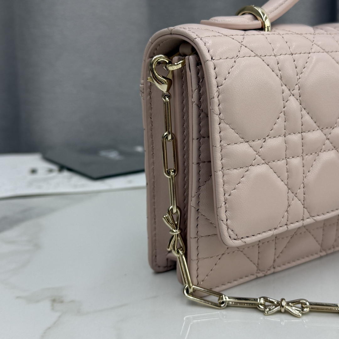 Dior S0984 My Dior Mini Rouge pink Cannage Lambskin