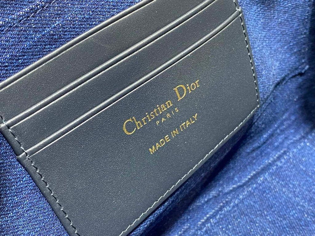 Dior S2107 30 Montaigne Dea Pouch Blue Denim Dior Oblique Jacquard M2022