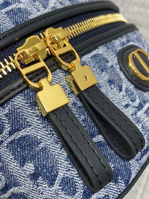 Dior S2332 30 Montaigne Mini Vanity Case Blue Dior Oblique Jacquard M2032 - Default Title - View 4