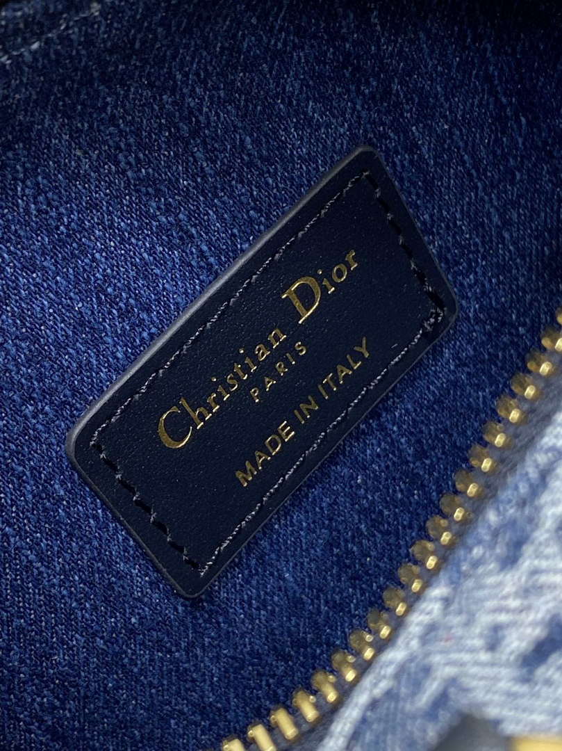 Dior S2348 Dior Groove 17 Nano Bag Blue Dior Oblique Jacquard