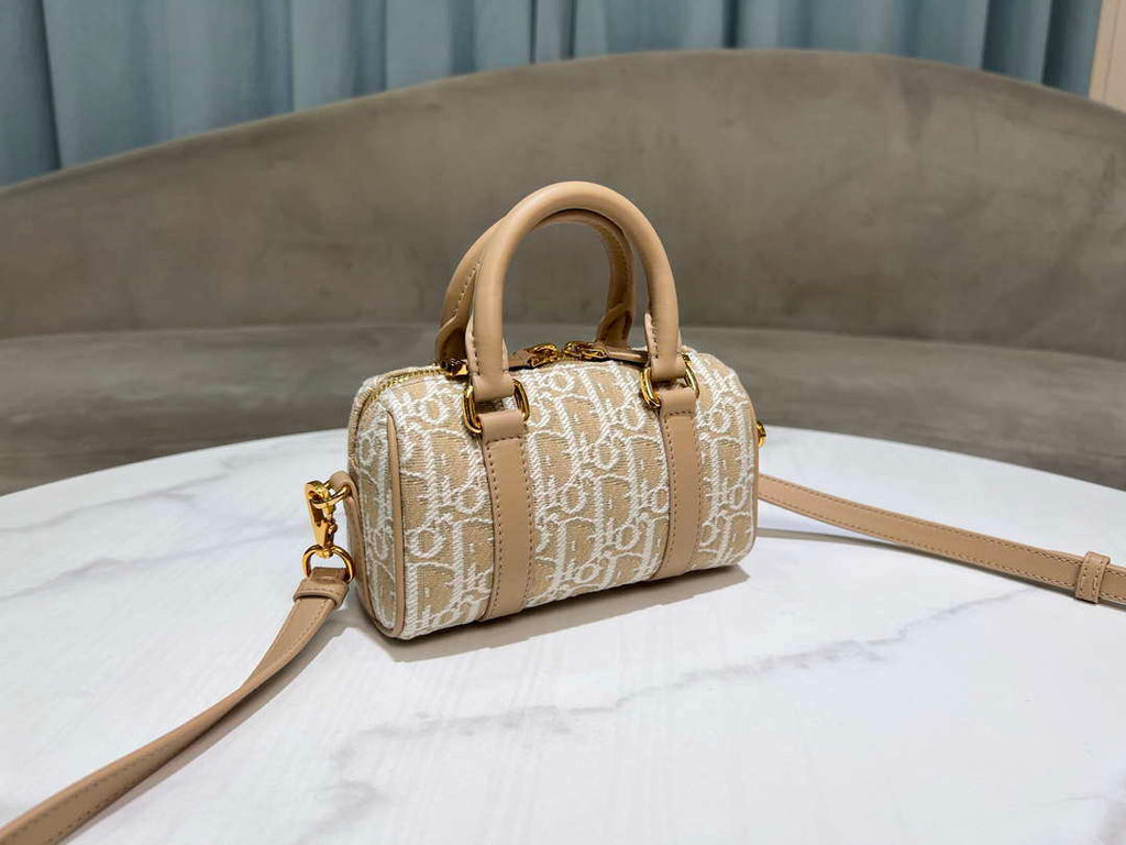 Dior S2348 Dior Groove 17 Nano Bag Natural Dior Oblique Jacquard