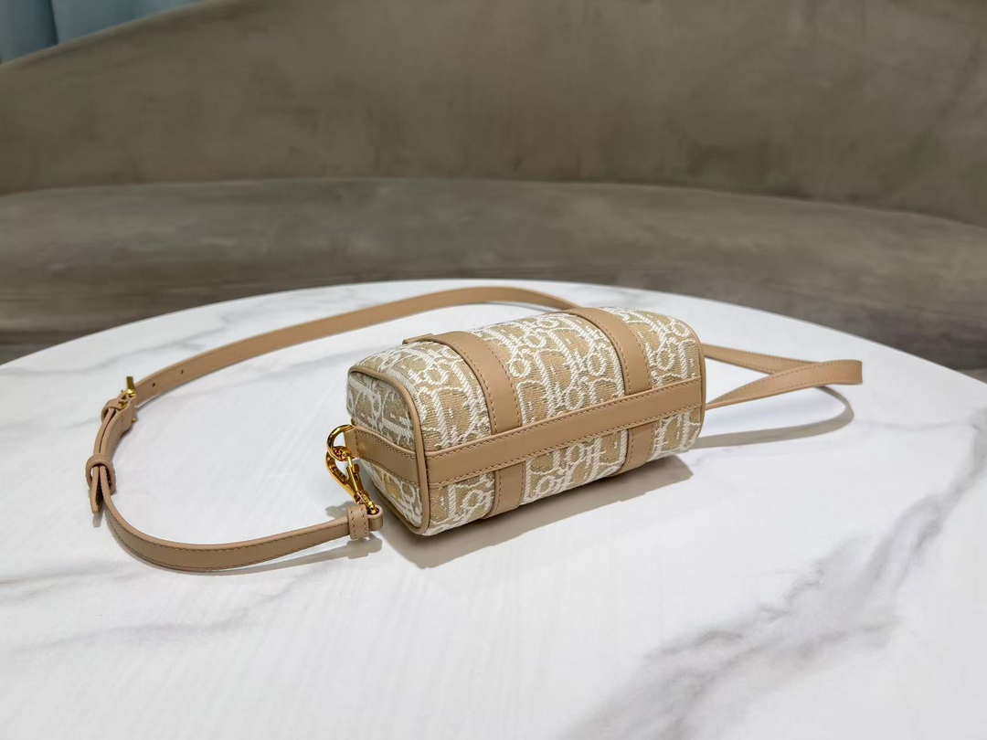 Dior S2348 Dior Groove 17 Nano Bag Natural Dior Oblique Jacquard