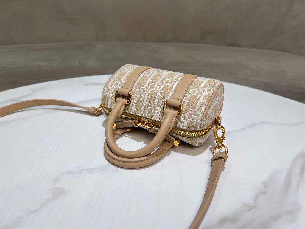 Dior S2348 Dior Groove 17 Nano Bag Natural Dior Oblique Jacquard