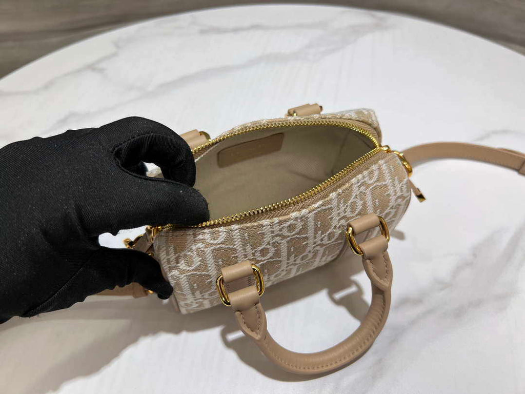 Dior S2348 Dior Groove 17 Nano Bag Natural Dior Oblique Jacquard