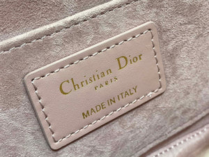 Dior S2350 30 Montaigne Avenue Double Carry East-West Mini Bag Pink Ribbed Calfskin - Default Title - View 9