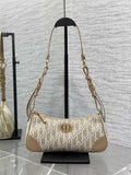 Dior S2398 30 Montaigne Wanderlust Mini Bag Beige Dior Oblique Jacquard and Smooth Calfskin