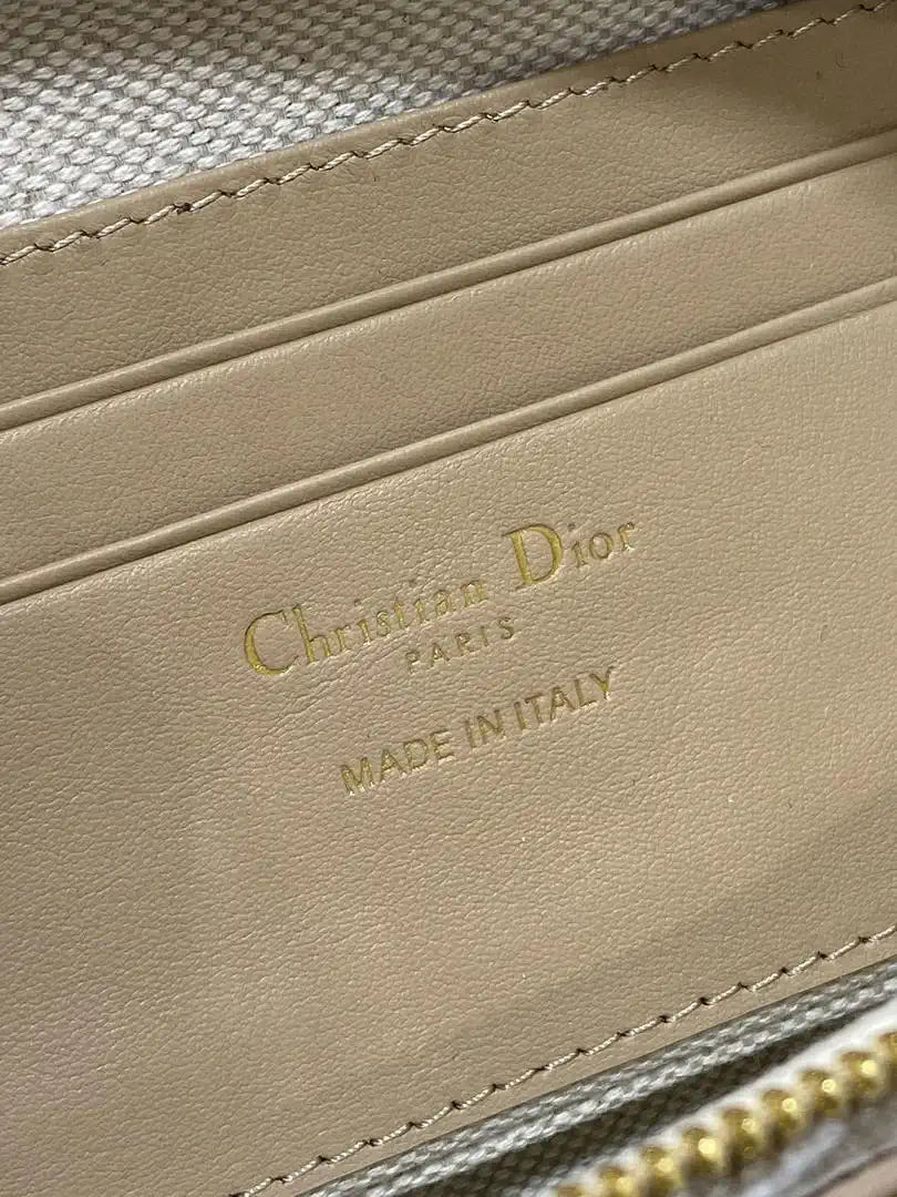 Dior S2398 30 Montaigne Wanderlust Mini Bag Beige Dior Oblique Jacquard and Smooth Calfskin