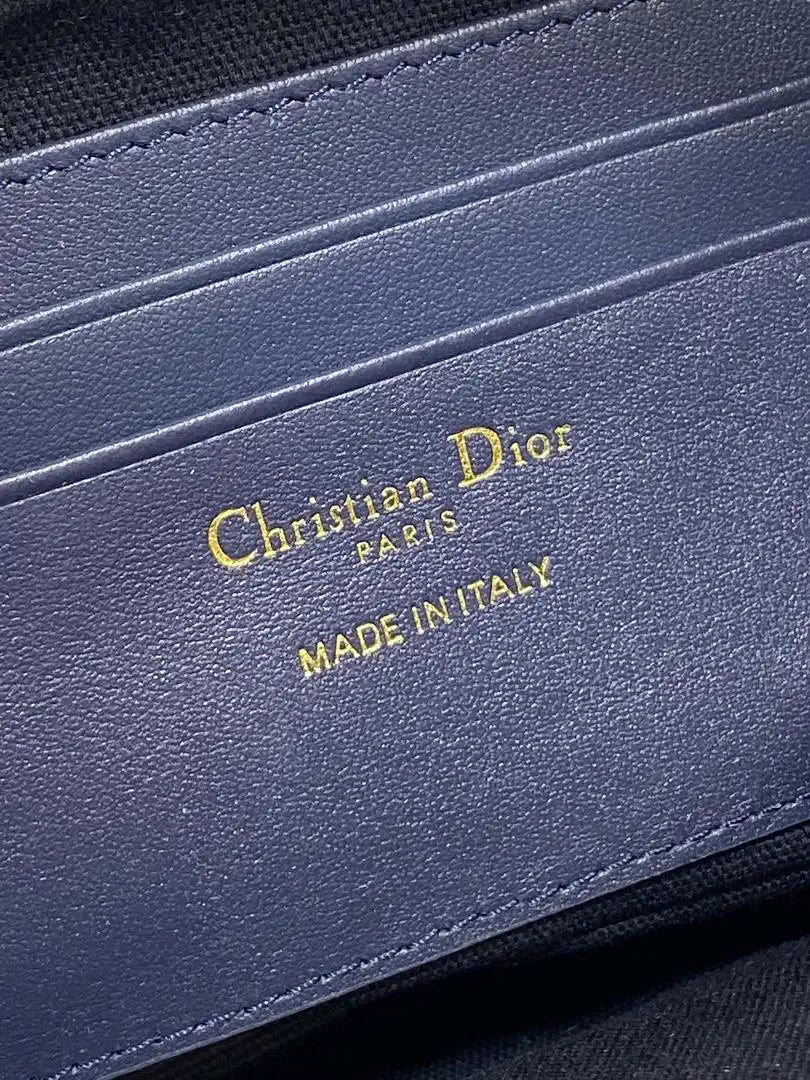 Dior S2398 30 Montaigne Wanderlust Mini Bag Blue Dior Oblique Jacquard and Smooth Calfskin