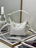 Dior S4312 D-Dream Mini Bag White Macrocannage Lambskin