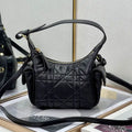 Dior S4312 D-Dream Mini Bag Black Macrocannage Lambskin