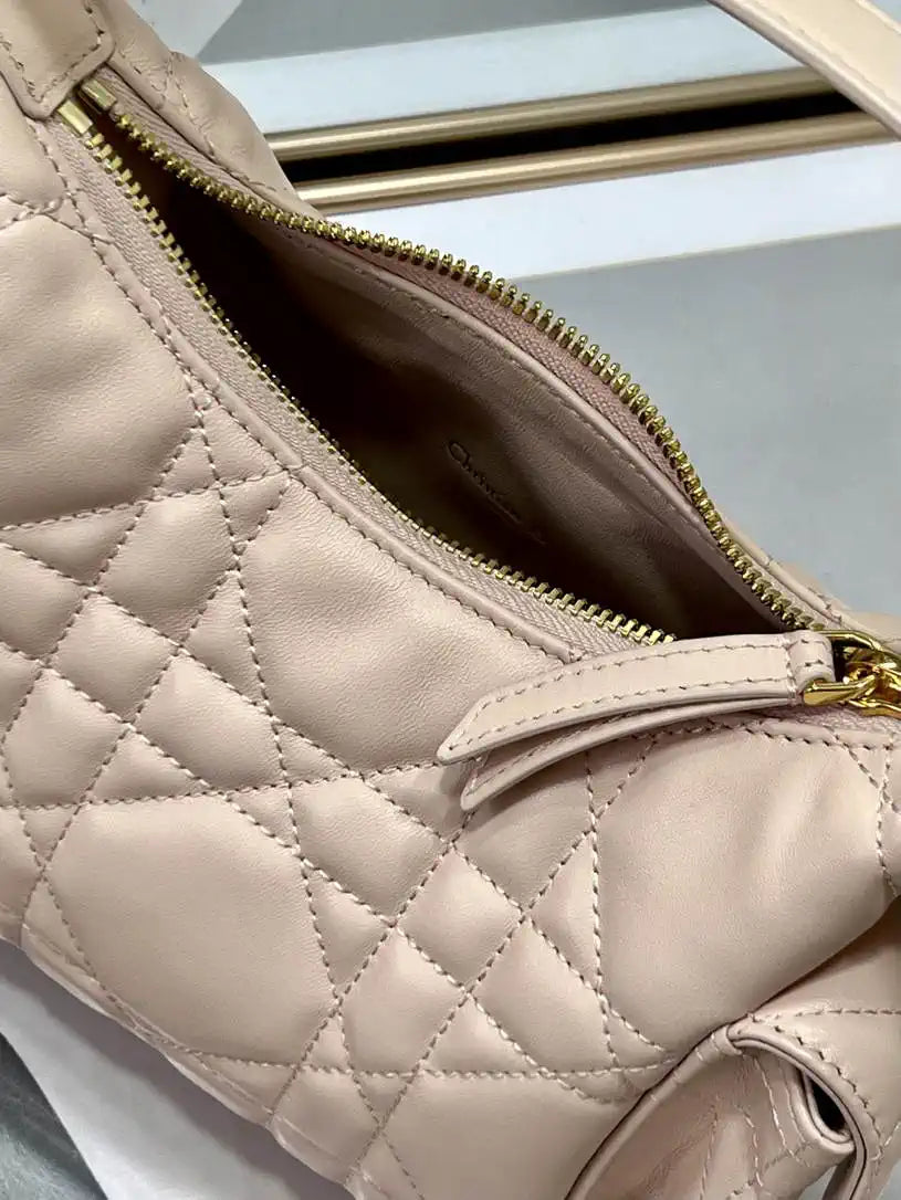 Dior S4312 D-Dream Mini Bag Pink Macrocannage Lambskin