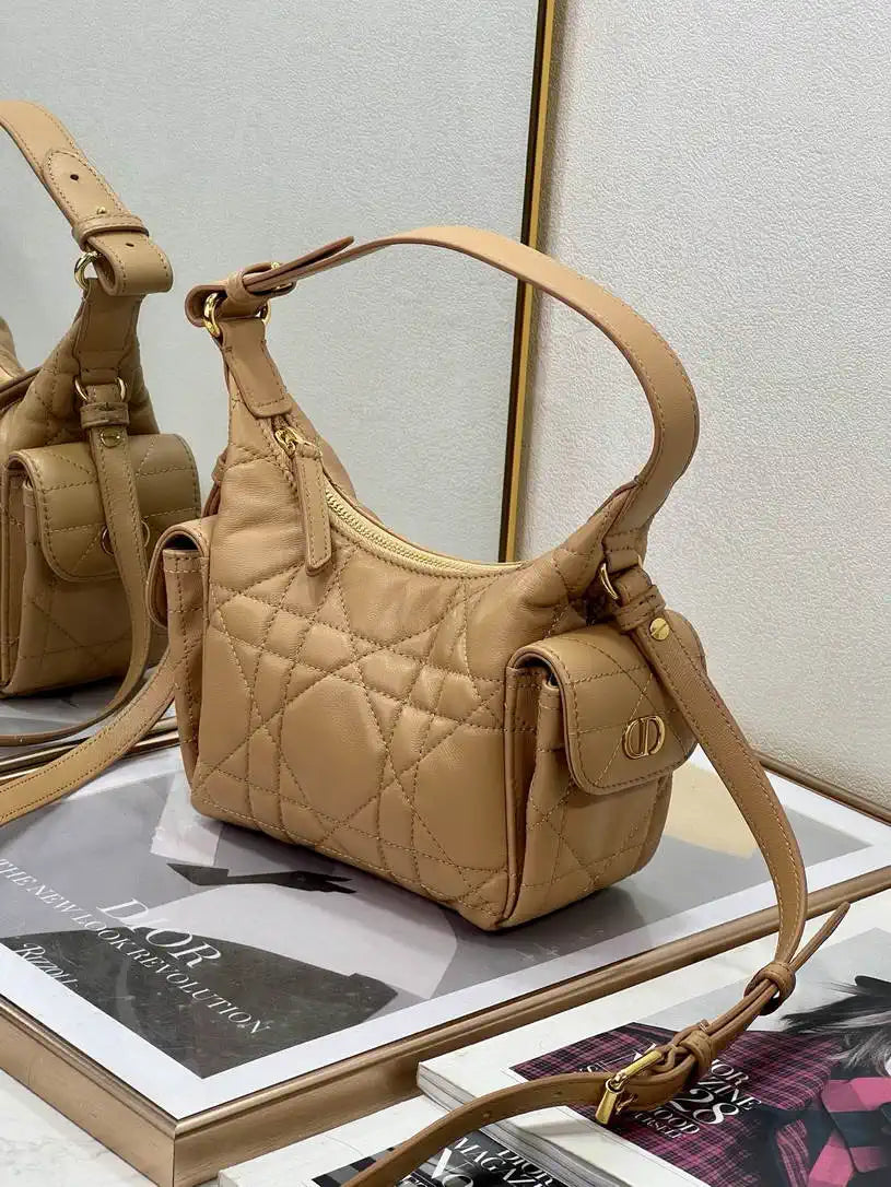 Dior S4312 D-Dream Mini Bag Caramel Macrocannage Lambskin
