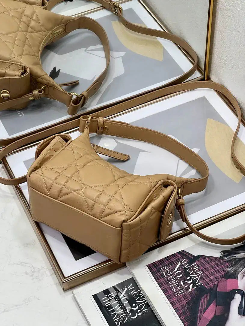 Dior S4312 D-Dream Mini Bag Caramel Macrocannage Lambskin